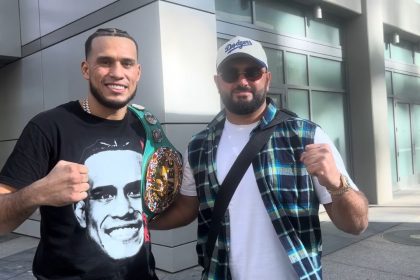 Benavidez said Canelo was nervous and apologized after drinking too much