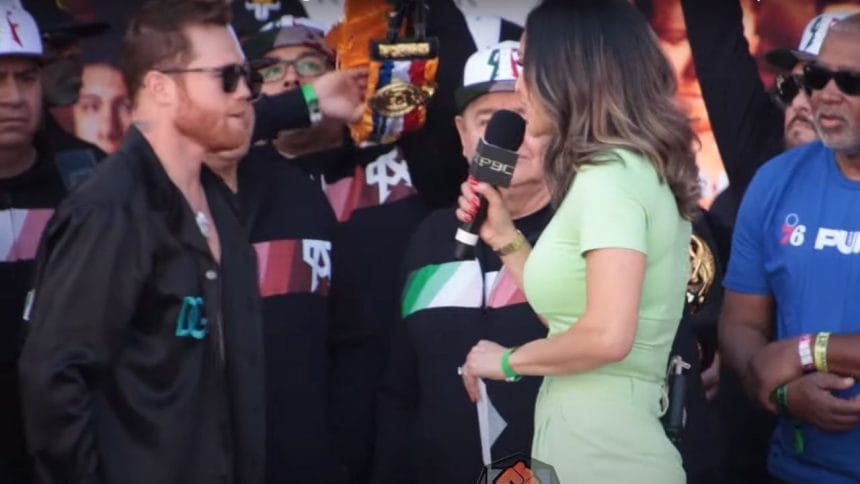 "Emotional Exchange: Canelo Alvarez’s Heartfelt Warning to Wife Caught on Camera!"