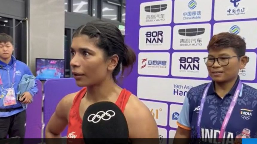 "Nikhat Zareen's Fierce Battle Secures India's Sole Boxing Medal at Asian Games 2023!"