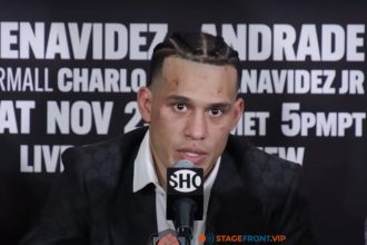 "David Benavidez Prepares for Gvozdyk Showdown with Jake Paul's Surprising Presence Ringside!"