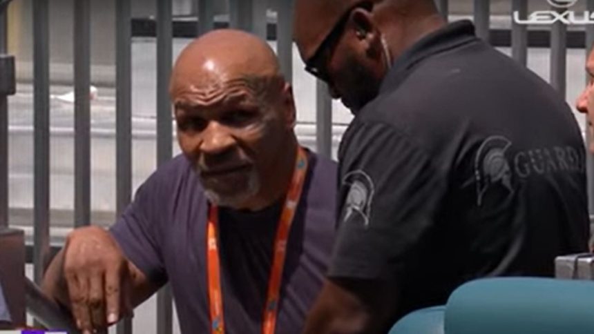 "Guardian of the Court: Miami Open Security's Showdown with Mike Tyson Breaks the Internet!"