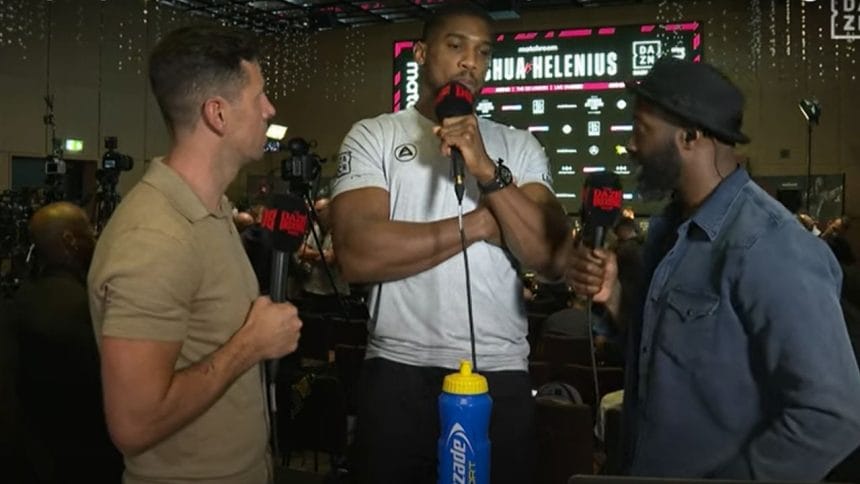 "Trainer Ben Davison Emerges Unscathed After Anthony Joshua Almost Knocks Him Out in Training Session"