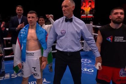 "Uzbeki Fighter Israil Madrimov's KO Debacle Resurfaces, Fans Slam Referee's Biased Call!"
