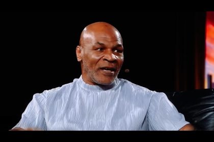 Mike Tyson shows off his amazing physique before the Jake Paul fight