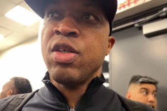 Derrick James: Devin Haney has a hard time recovering from hits like this