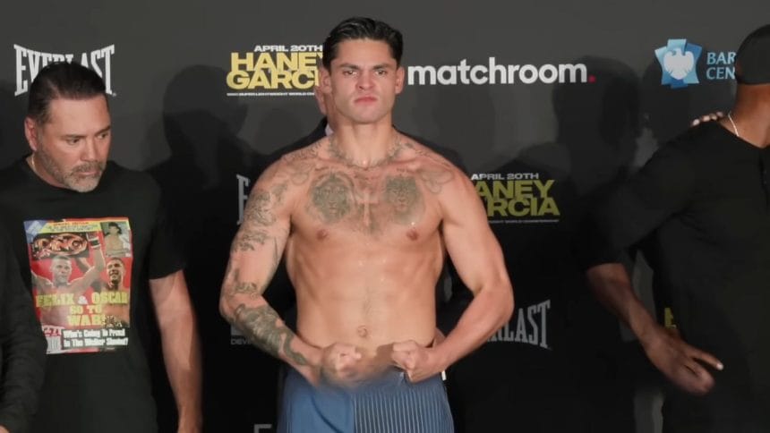 Ryan Garcia gave Gervonta Davis an invitation and showed off his weight