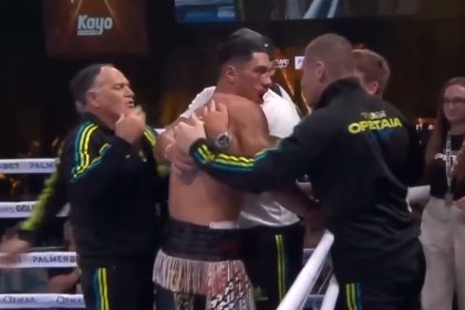 Jai Opetaia won the title and returned to action after a broken jaw against Mairis Briedis