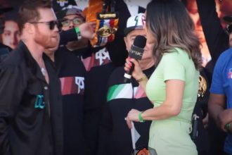 "Emotional Exchange: Canelo Alvarez’s Heartfelt Warning to Wife Caught on Camera!"