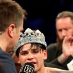 "Beer-Soaked Chaos: Ryan Garcia and Caleb Plant's Explosive Showdown at Gervonta Davis Fight"