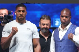 "Joshua vs. Dubois: Sparks Fly in Explosive Pre-Fight Face-Off"