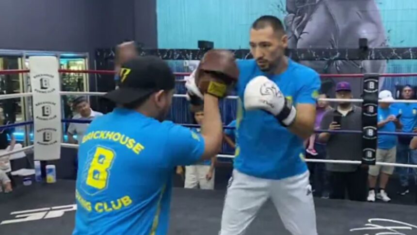 "Janibek Alimkhanuly's Middleweight Reign in Jeopardy After Weight Cut Collapse"