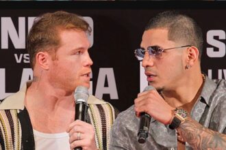 “Canelo and Berlanga Nearly Come to Blows at Explosive LA Press Conference”