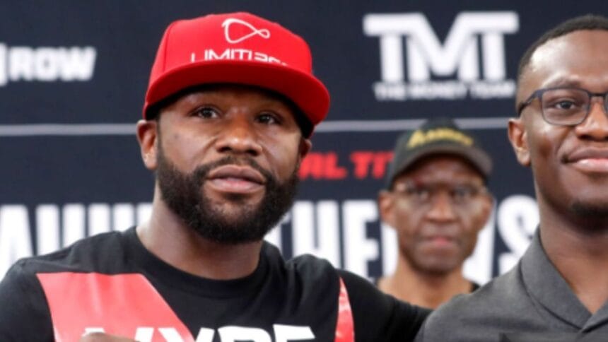 "Floyd Mayweather’s Mysterious Message Sets the Stage for Explosive Rematch with John Gotti III"